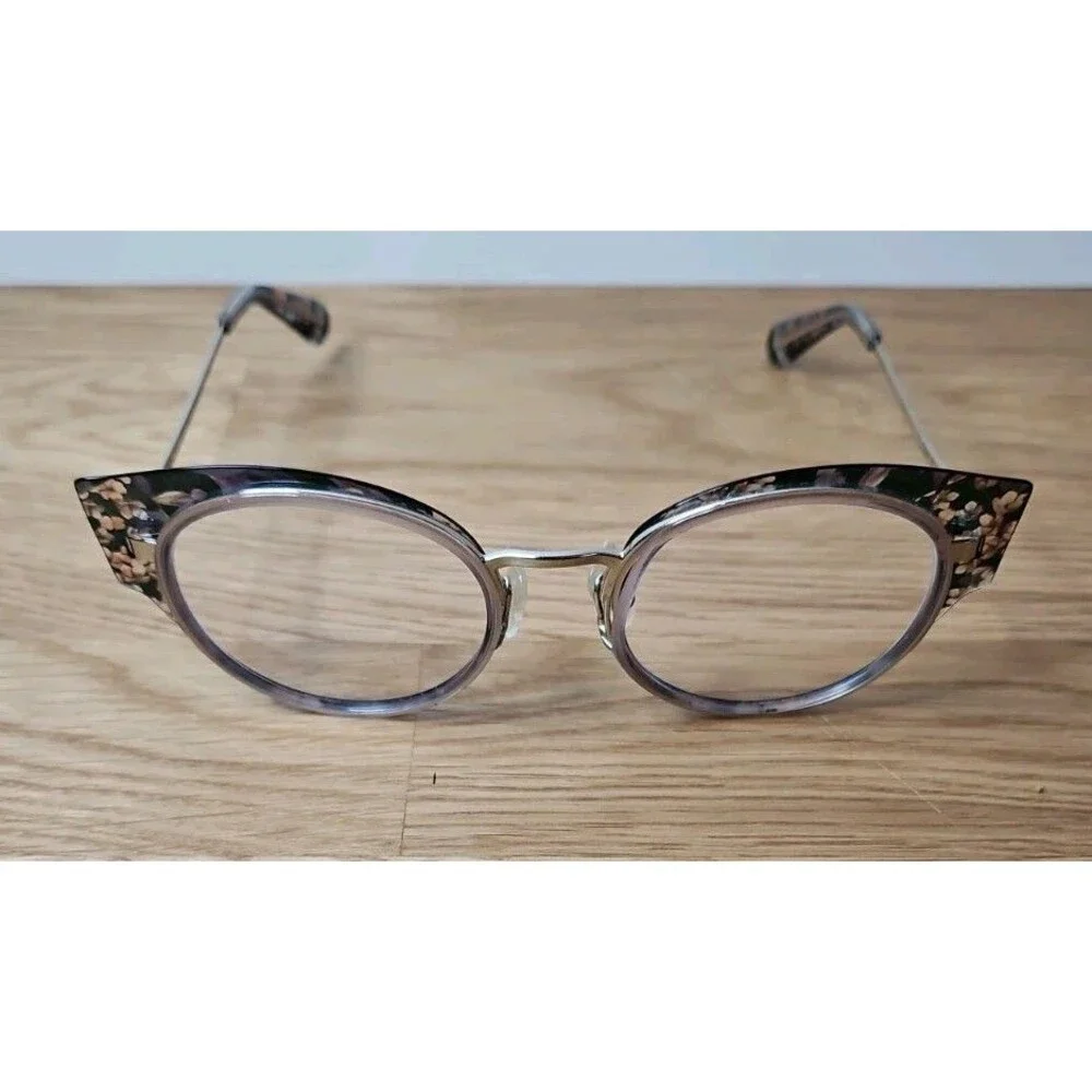 ZAC POSEN Truvy Browline Cat Eye Metal And Plastic Full Rim Frames Only